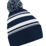 Striped Fan Beanie