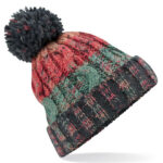 Corkscrew Pom Pom Beanie