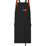 Bib Apron Canvas With Decorative Label