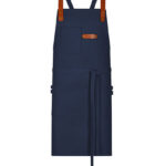 Bib Apron Canvas With Decorative Label