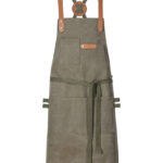 Bib Apron Canvas With Decorative Label