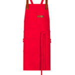 Bib Apron Canvas With Decorative Label