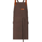 Bib Apron Canvas With Decorative Label