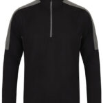 Adults 1/4 Zip Midlayer With Contrast Panelling