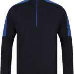 Adults 1/4 Zip Midlayer With Contrast Panelling