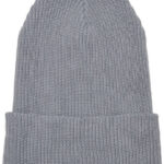 Recycled Yarn Ribbed Knit Beanie