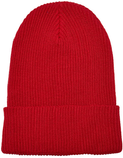 Recycled Yarn Ribbed Knit Beanie