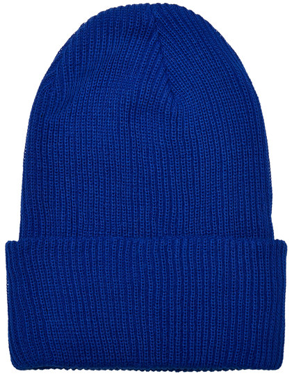 Recycled Yarn Ribbed Knit Beanie