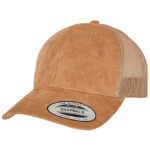 Suede Leather Trucker Cap