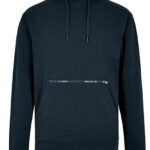Regular Fit Pique Hoodie with Zipped Pocket