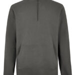 Regular Fit 1/4 Zip Pique Sweatshirt