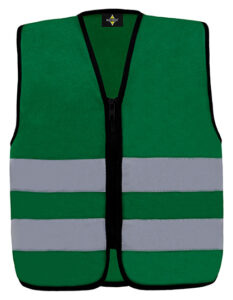 Kids´ Hi-Vis Safety Vest With Front Zipper Aalborg