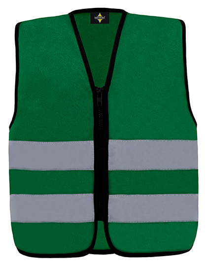 Kids´ Hi-Vis Safety Vest With Front Zipper Aalborg