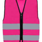 Kids´ Hi-Vis Safety Vest With Front Zipper Aalborg