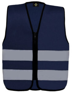 Kids´ Hi-Vis Safety Vest With Front Zipper Aalborg
