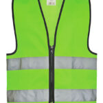 Kids´ Hi-Vis Safety Vest With Front Zipper Aalborg
