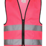 Kids´ Hi-Vis Safety Vest With Front Zipper Aalborg