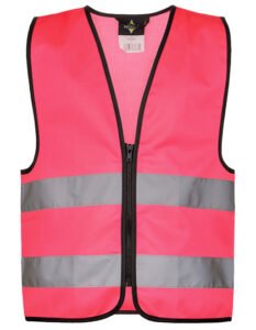 Kids´ Hi-Vis Safety Vest With Front Zipper Aalborg