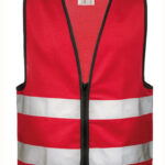 Kids´ Hi-Vis Safety Vest With Front Zipper Aalborg