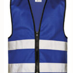Kids´ Hi-Vis Safety Vest With Front Zipper Aalborg