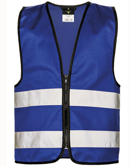Kids´ Hi-Vis Safety Vest With Front Zipper Aalborg