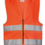 Kids´ Hi-Vis Safety Vest With Front Zipper Aalborg