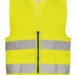 Kids´ Hi-Vis Safety Vest With Front Zipper Aalborg