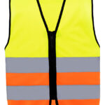 Kids´ Hi-Vis Safety Vest With Front Zipper Aalborg