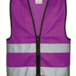 Kids´ Hi-Vis Safety Vest With Front Zipper Aalborg