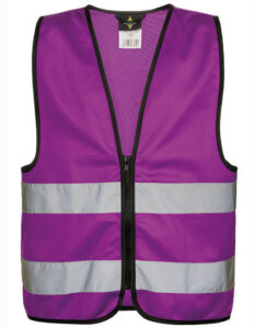 Kids´ Hi-Vis Safety Vest With Front Zipper Aalborg