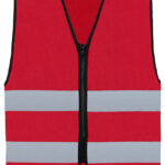 Hi-Vis Safety Vest Cologne With Front Zipper