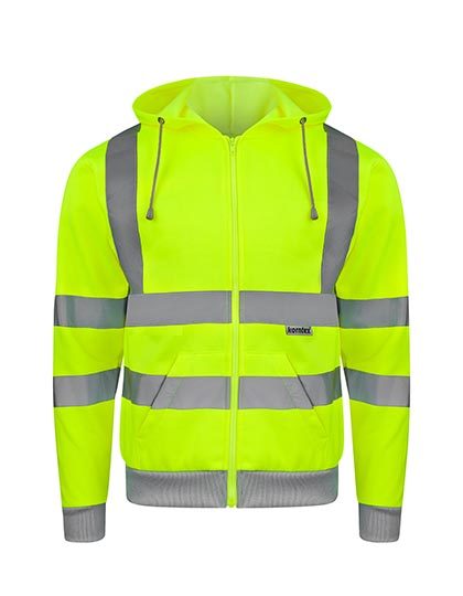 Hi-Vis Workwear Hooded Sweat-Jacket Galway