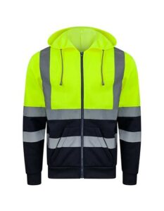 Hi-Vis Workwear Hooded Sweat-Jacket Galway