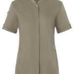 Ladies Chefs Jacket Green-Generation Short Sleeve