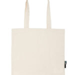 Tiger Cotton Shopping Bag With Long Handles