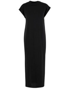 Ladies Long Extended Shoulder Dress