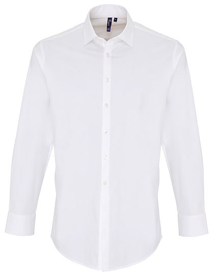 Men´s Stretch Fit Poplin Long Sleeve Cotton Shirt