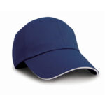 Herringbone Cap With Sandwich Peak