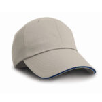 Herringbone Cap With Sandwich Peak