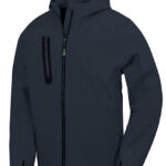 3-Layer Recycled Printable Hooded Casual Softshell Jacket