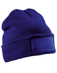 Recycled Double Knit Printers Beanie
