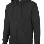 Zip Through Hooded Sweat Jacket