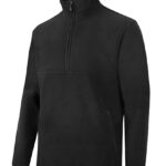 Zip Neck Fleece - Black