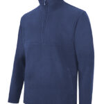 Zip Neck Fleece - Navy Blue