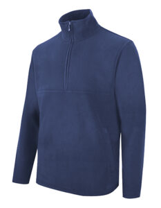 Zip Neck Fleece - Navy Blue