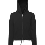 Kids Recycled Cropped Oversize Full-Zip Hoodie