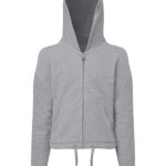 Kids Recycled Cropped Oversize Full-Zip Hoodie