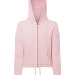 Kids Recycled Cropped Oversize Full-Zip Hoodie