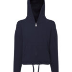 Kids Recycled Cropped Oversize Full-Zip Hoodie