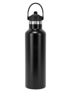Vacuum Sports Water Bottle with Flip Up Straw